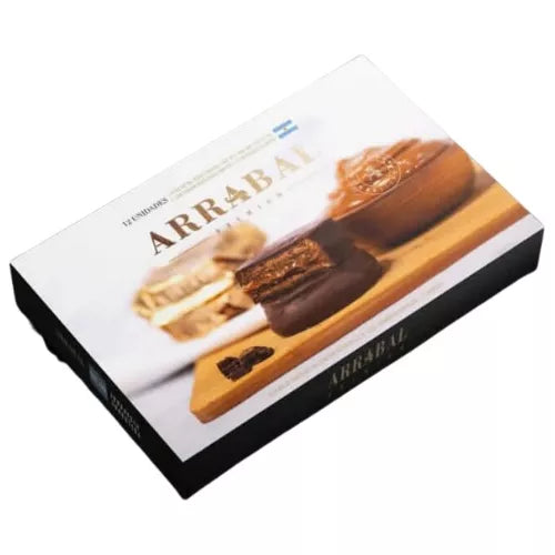 Arrabal - Dark Chocolate Alfajor Filled With Dulce de Leche 6u. 390g/0.86lb