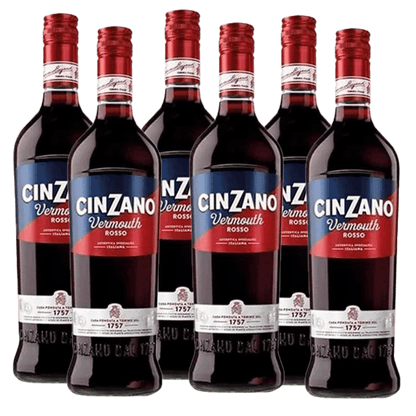 Cinzano Vermouth Rosso 950 ml (box of 6 bottles).