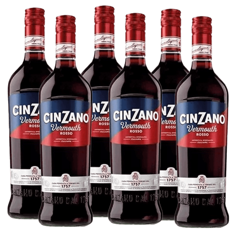 Cinzano Vermouth Rosso 950 ml (box of 6 bottles).