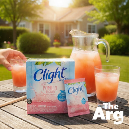 Jugo en polvo Clight sabor pomelo rosado sin azúcar (caja de 20) 160 g / 5,6 oz