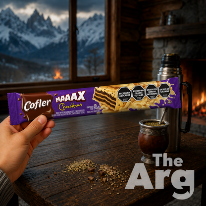 Arcor Cofler Maaax Chocolinas Chocolate Wafer with Cookies 60g