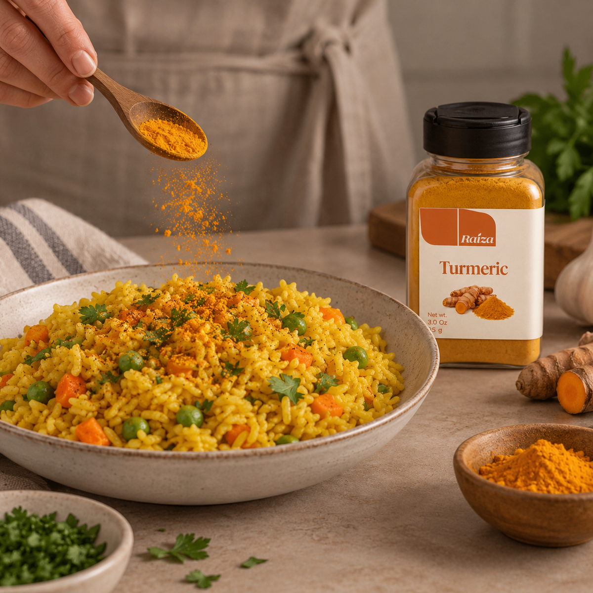 RAIZA Cúrcuma – Ground Turmeric Powder 3.0 oz (85g)