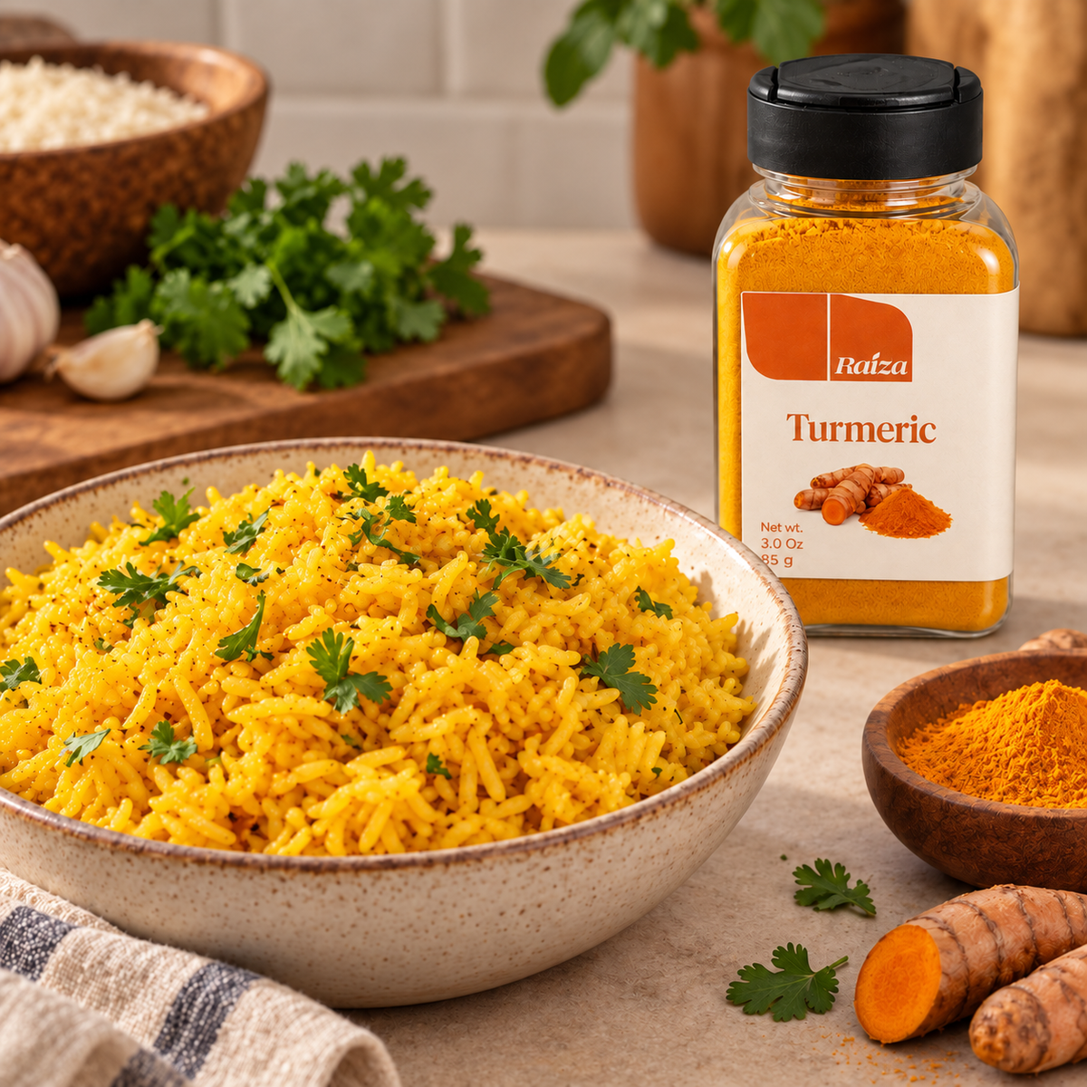 RAIZA Cúrcuma – Ground Turmeric Powder 3.0 oz (85g)