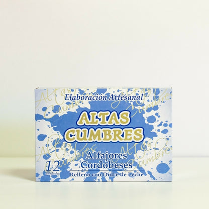 Altas Cumbres - Artisanal Glazed Alfajor Cordobés with Dulce de Leche 12u. 800g/1.76 lbs