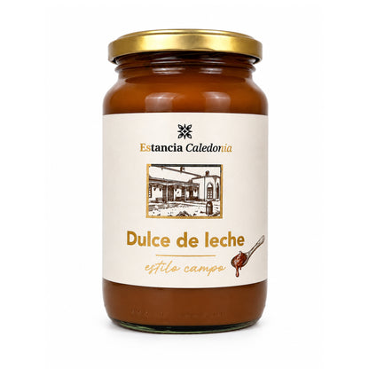 Estancia Caledonia Dulce de Leche Estilo Campo – Traditional Argentine Caramel Spread – 450 g (15.9 oz) – Gluten Free