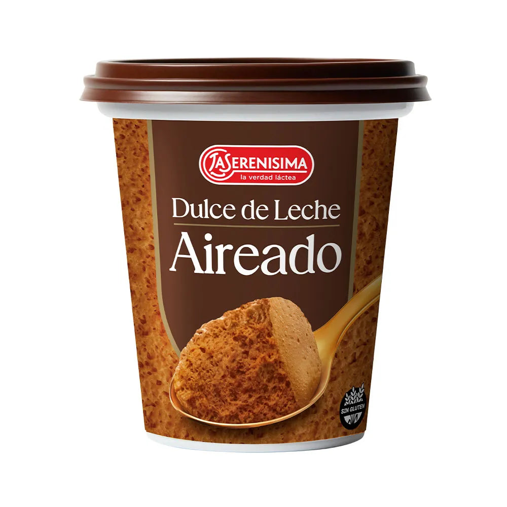 La Serenísima Aireado Dulce de Leche 300g / 10.58 oz |  Whipped Argentine Milk Caramel Spread