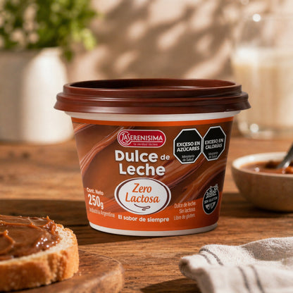 La Serenisima Dulce de Leche "Zero Lactose" Gluten Free 250g / 8,82 oz