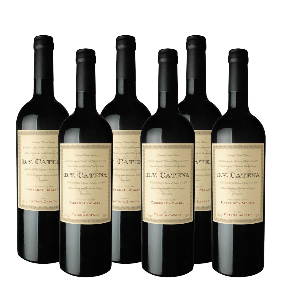 D.V. Catena Cabernet Malbec 750 ml (box of 6 bottles).