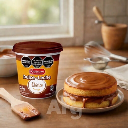 Dulce de Leche La Serenísima Clásico 1 kg | Caramelo Argentino Sin Gluten