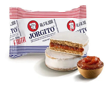 Alfajor Jorgito Fruit with Quince Filling – Complete Box 24 units x 50 g / 1.76 oz