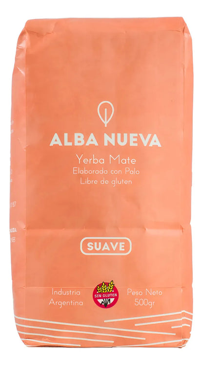 Yerba Mate Alba Nueva Suave 500 g / 1.1 lb – Smooth & Long-Lasting Argentine Blend