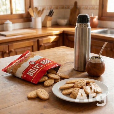 Don Satur Classic Salty Biscuits 3-Pack 200g Each – Argentine Bizcochos for Mate