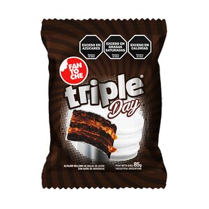 Fantoche Day Triple Chocolate Alfajor with Dulce de Leche &amp; Meringue Coating | 85g