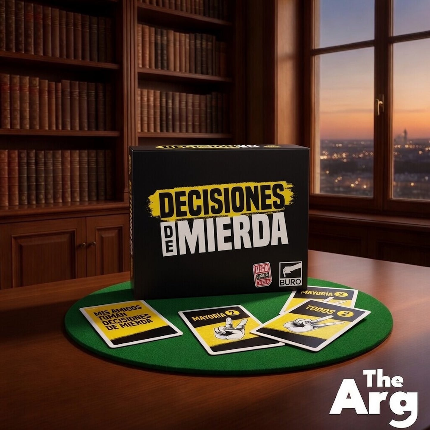 Decisiones de Mierda Card Game by Buró | Argentine Party Game