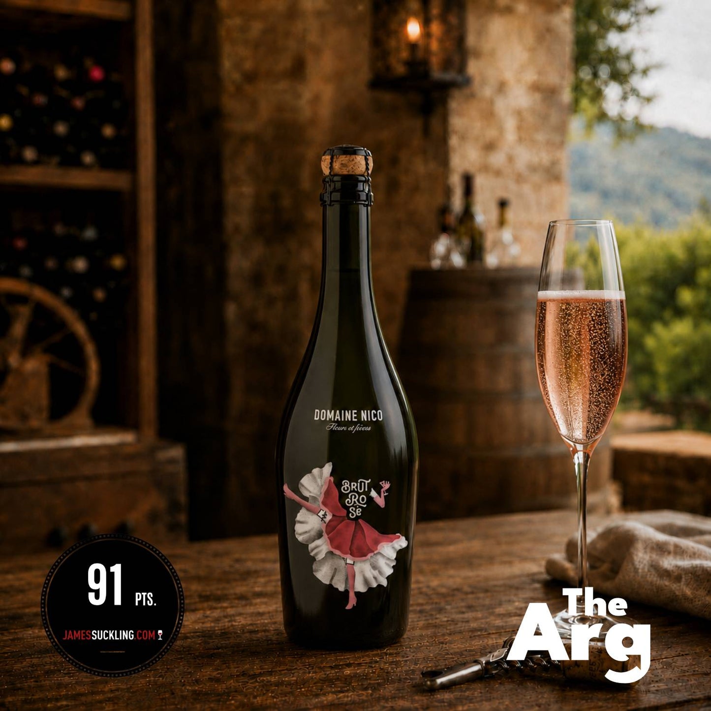 Domaine Nico Brut Rosé Sparkling Wine 750ml | Argentine Sparkling Wine