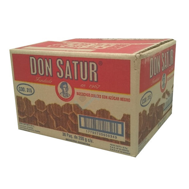 Don Satur Classic Biscuits Bizcochos Negritos 200g (box of 30)