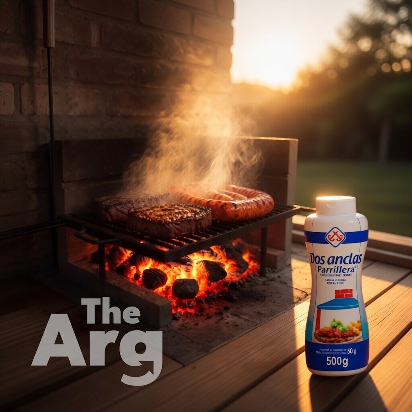 Dos Anclas BBQ Salt Seasoning Bottle 500 g / 1.1 lb