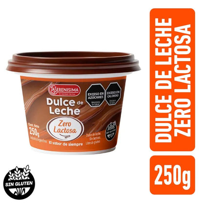 La Serenisima Dulce de Leche "Zero Lactose" Gluten Free 250g / 8,82 oz