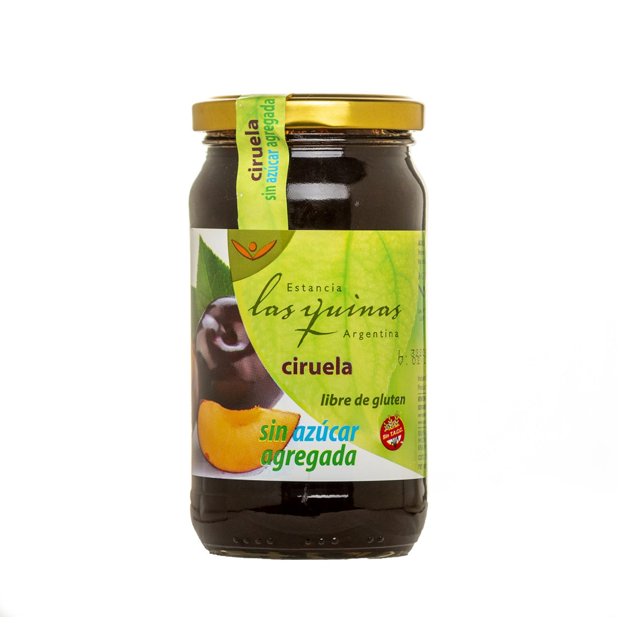 Las Quinas Marmalade Plum Jam - No Sugar Added - Gluten Free 420 g