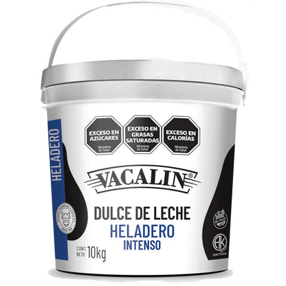 Vacalin Dulce de Leche Heladero INTENSO 10kg | Professional Argentine Ice Cream Dulce de Leche (Gluten Free)