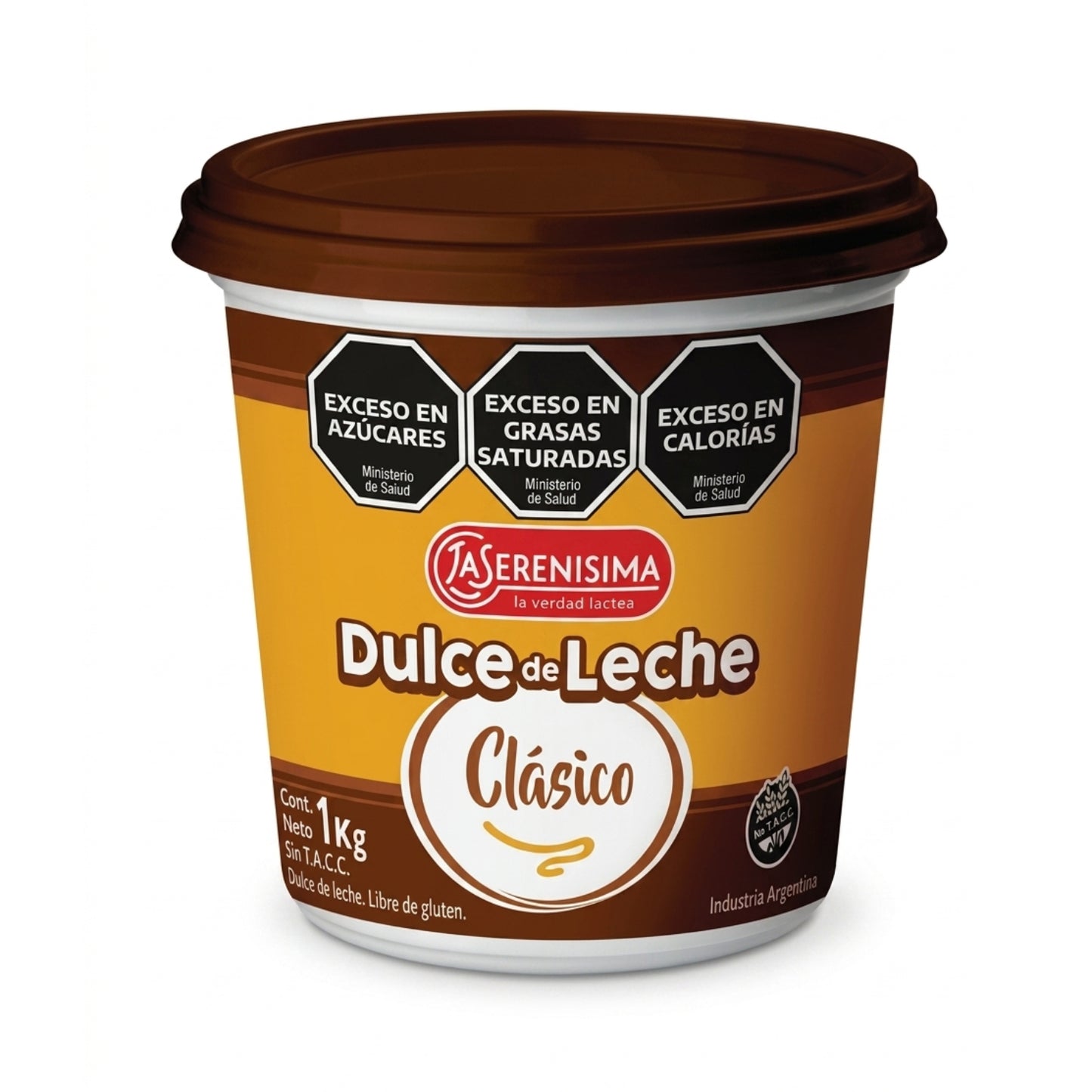 Dulce de Leche La Serenísima Clásico 1 kg | Caramelo Argentino Sin Gluten