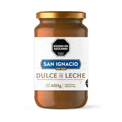 San Ignacio Diet Dulce de Leche Reduced Fat Glass Jar 450g