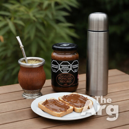 Poncho Negro Dulce de Leche 450g Glass Jar | Authentic Argentine Milk Caramel
