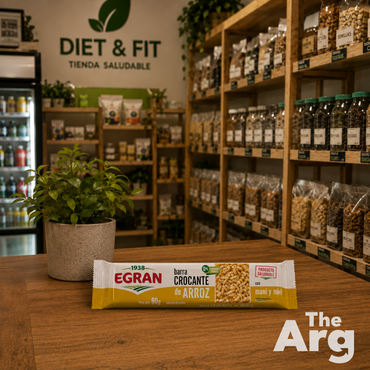 Egran Crispy Puffed Bar with Peanuts, Rice and Honey 60g