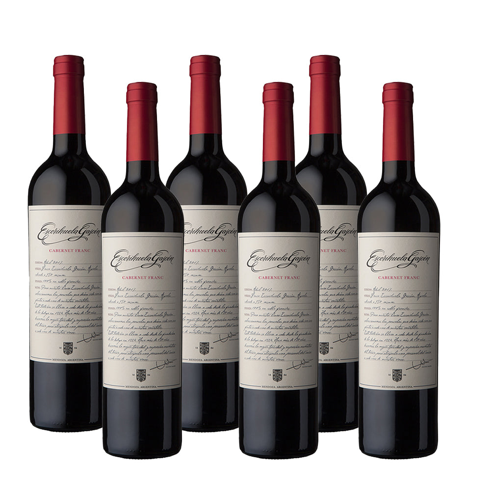 Escorihuela Gascon Cabernet Franc 750 ml (box of 6 bottles).