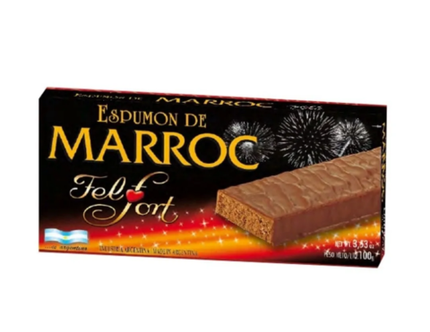 "Felfort Marroc Nougat Delight 100g, a festive nougat treat for holiday gift baskets and desserts."