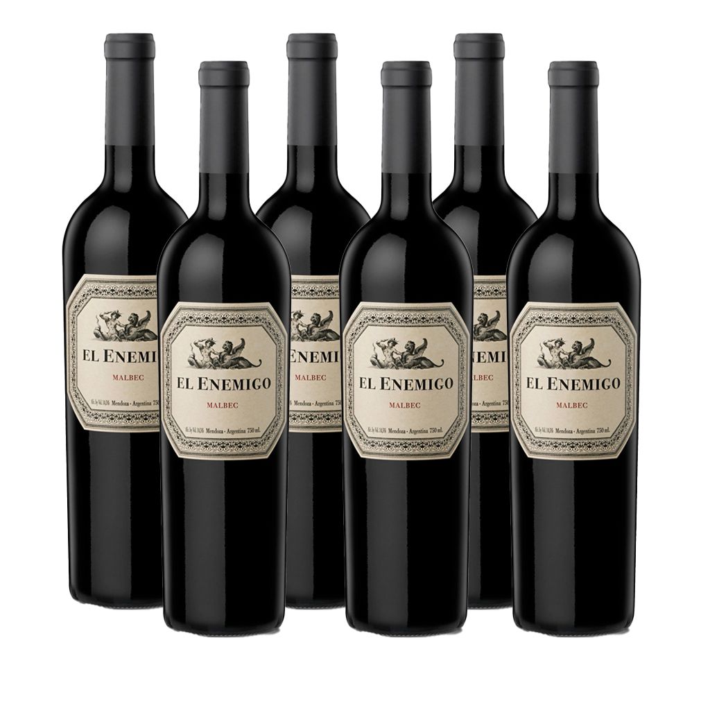 El Enemigo Malbec 750 ml (box of 6 bottles)