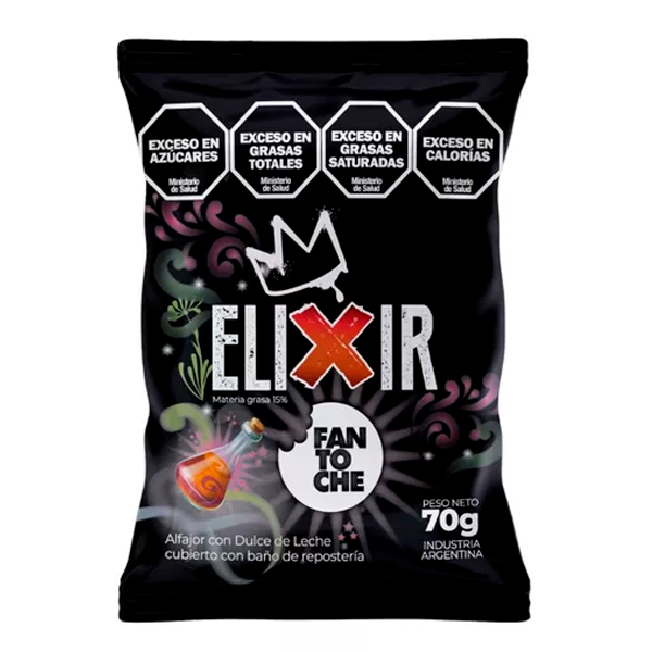 Fantoche Elixir – Super Dulce de Leche Alfajor Covered in Dark Chocolate Coating 70g/0.15lb
