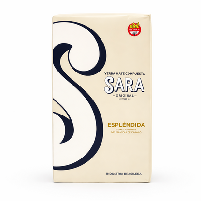 Sara Espléndida Yerba Mate – Herbal Functional Blend with Centella, Melissa & Horsetail | Smooth & Light Mate