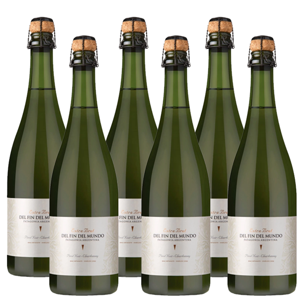 Fin Del Mundo Sparkling Extra Brut 750ml (6 bottles)