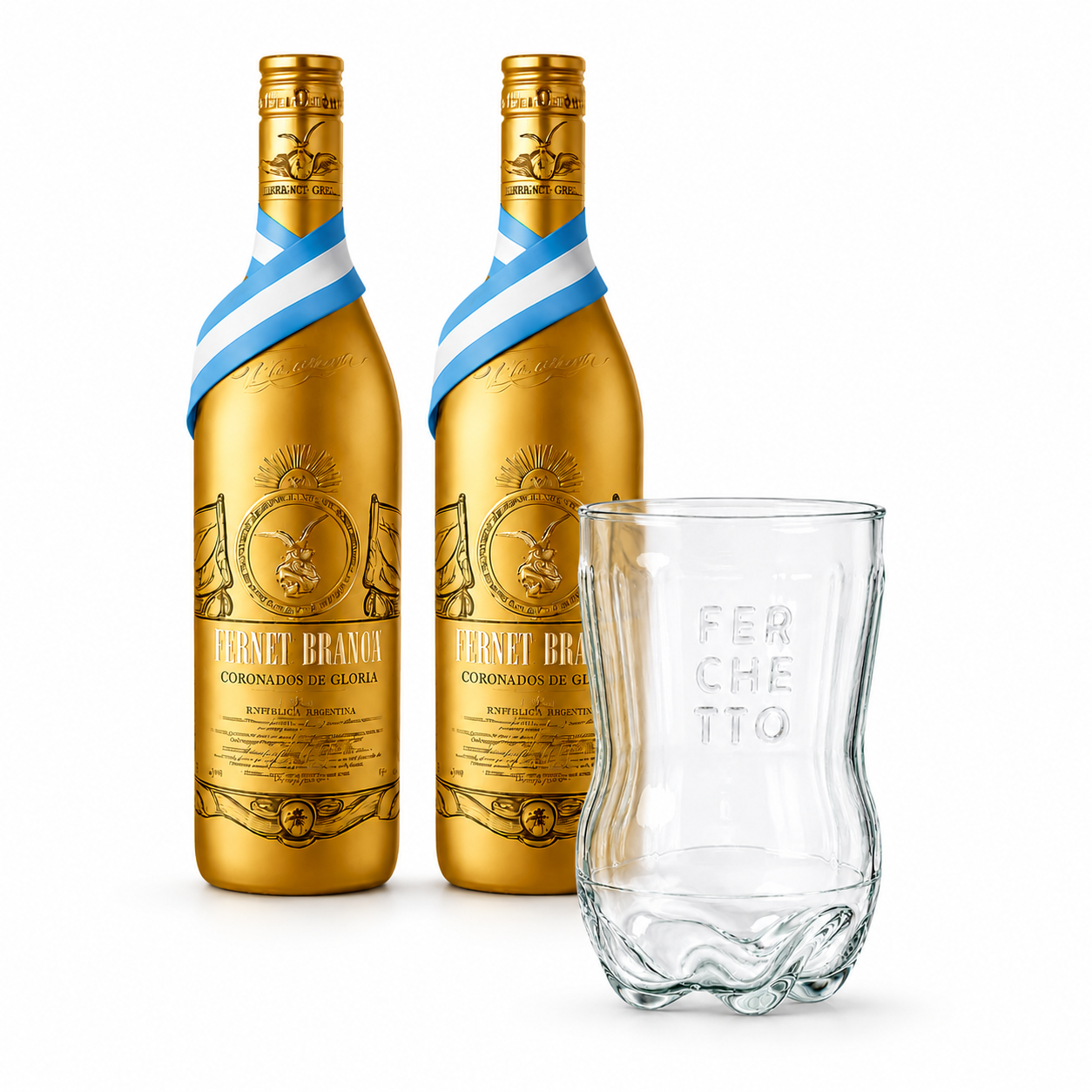 Fernet Coronados de Gloria 2026 Double Pack + Ferchetto Glass