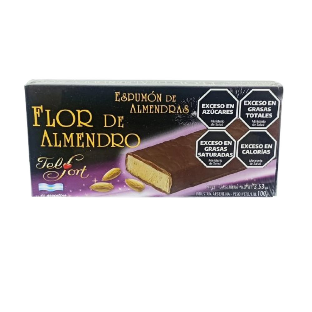 "Felfort Flor de Almendro - Almond Nougat 100g, perfect for Christmas desserts and festive celebrations."