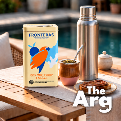 Fronteras Ginger & Orange Yerba Mate in Tin 500g