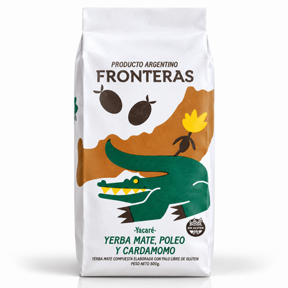 Yerba Mate Fronteras Poleo and Cardamom 500g Paper Pack