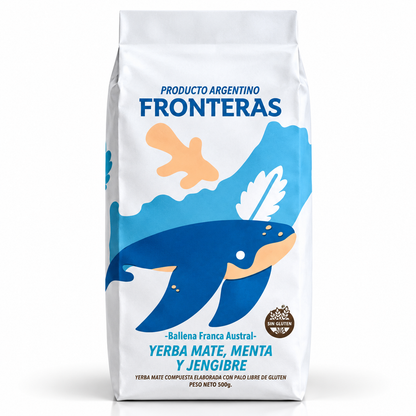 Fronteras Mint & Ginger Yerba Mate 500g