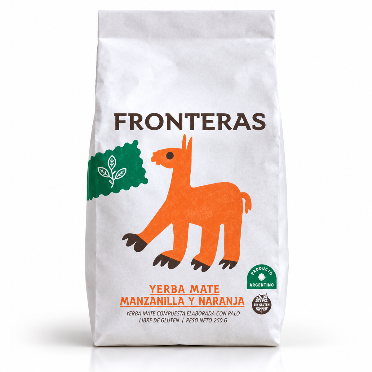 Yerba Mate Fronteras Chamomile and Orange 500g Paper Pack