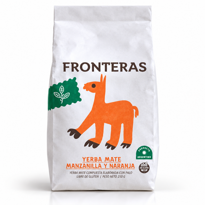 Yerba Mate Fronteras Chamomile and Orange 500g Paper Pack