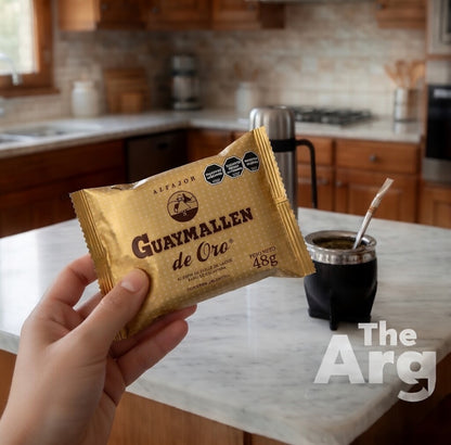 Guaymallen Alfajor Oro Dulce de Leche with Cocoa Coating 48g