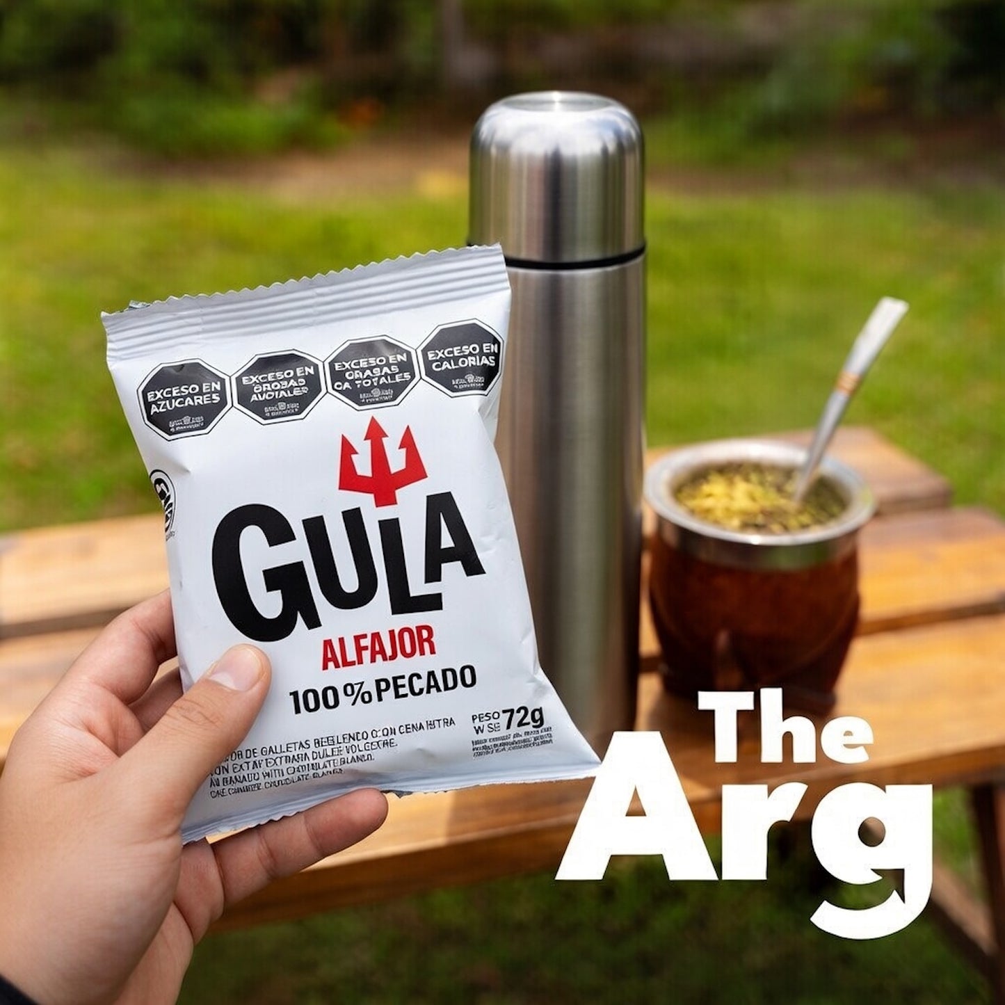 GULA White Chocolate Alfajor with Dulce de Leche 72g | Authentic Argentine Cookie