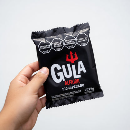 GULA Dark Chocolate Alfajores with Dulce de Leche | 24 Pack (72g Each) Authentic Argentine Cookies