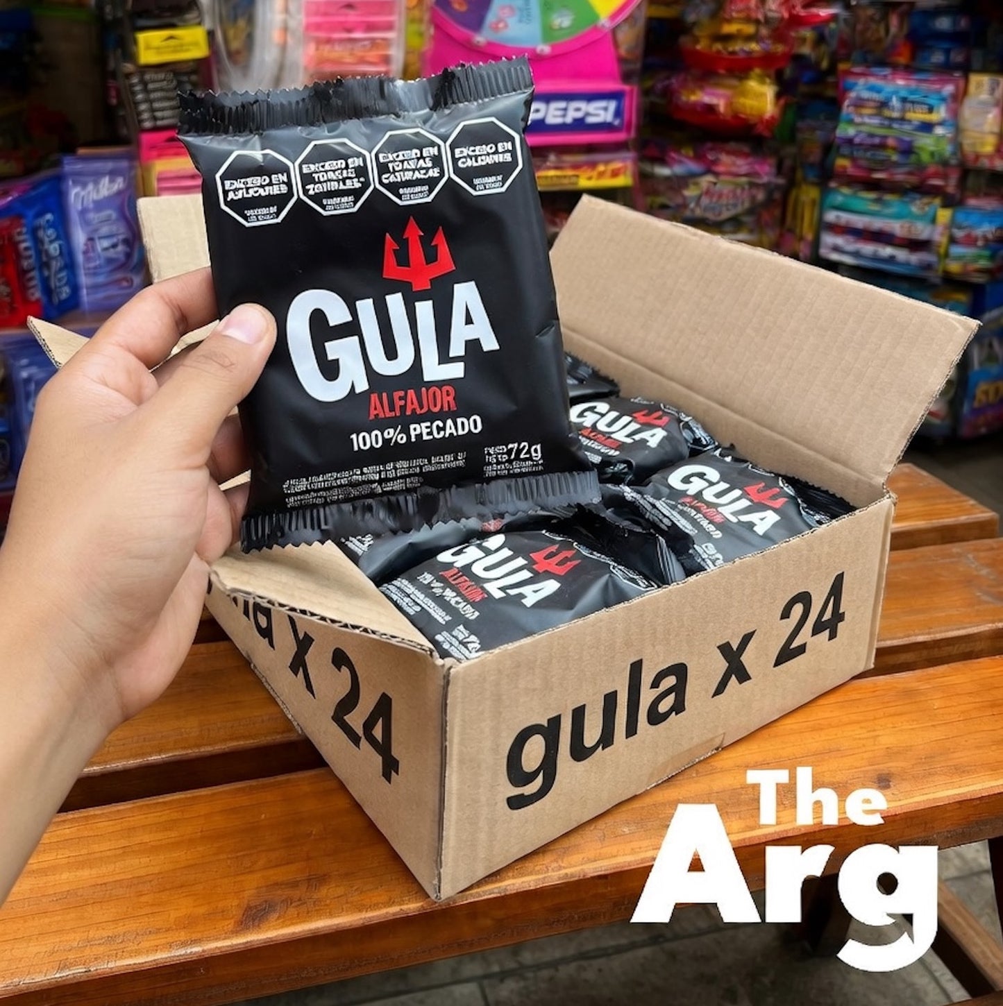 GULA Dark Chocolate Alfajores with Dulce de Leche | 24 Pack (72g Each) Authentic Argentine Cookies