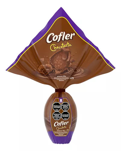 Easter Egg Cofler Chocotorta 162g - Chocolate egg filled with chocotorta flavor.