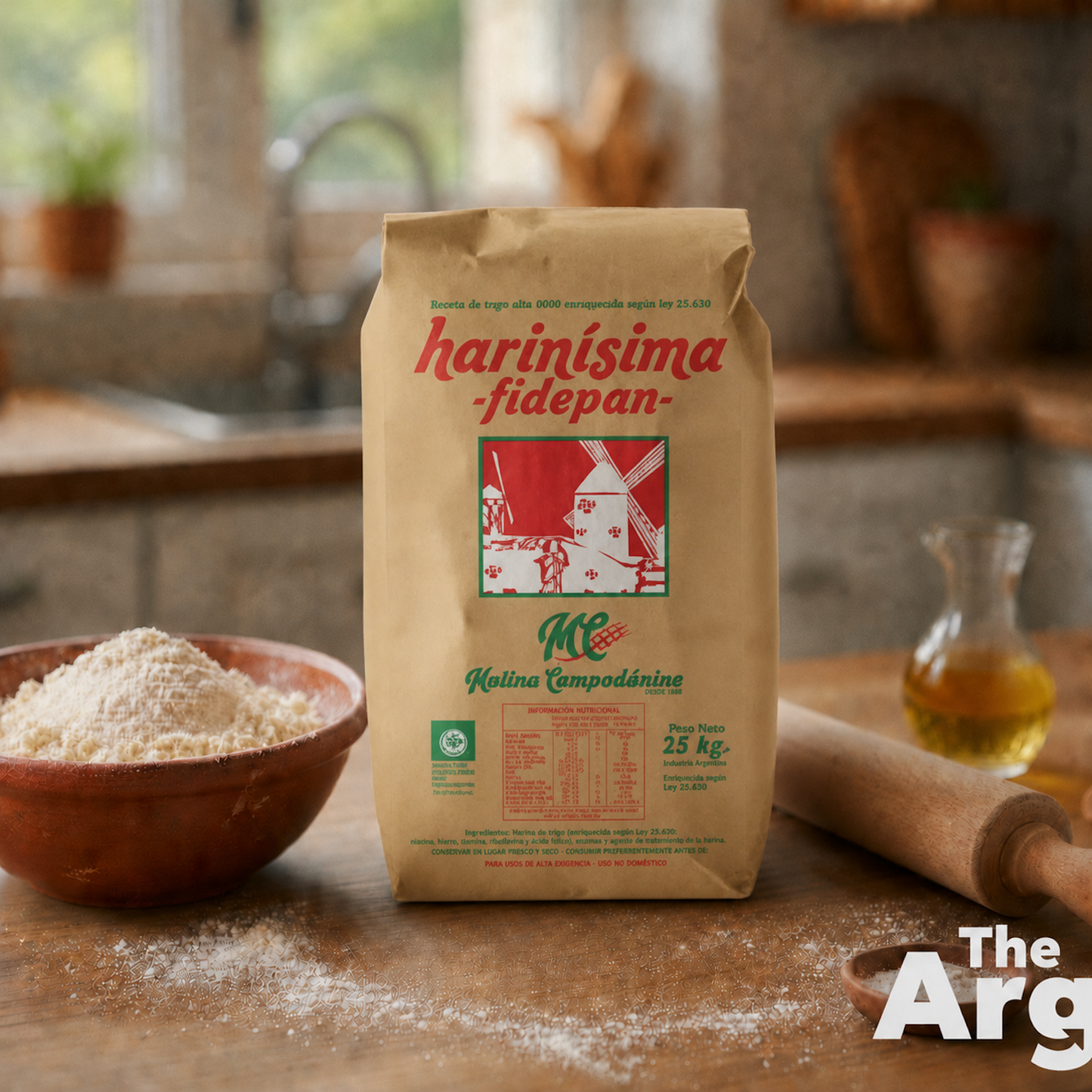Molinos Campodonico 0000 White Refined Wheat Flour 25kg