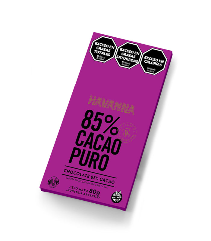 Havanna 85% Cacao Pure Dark Chocolate Tablet 80 g / 2.82 oz