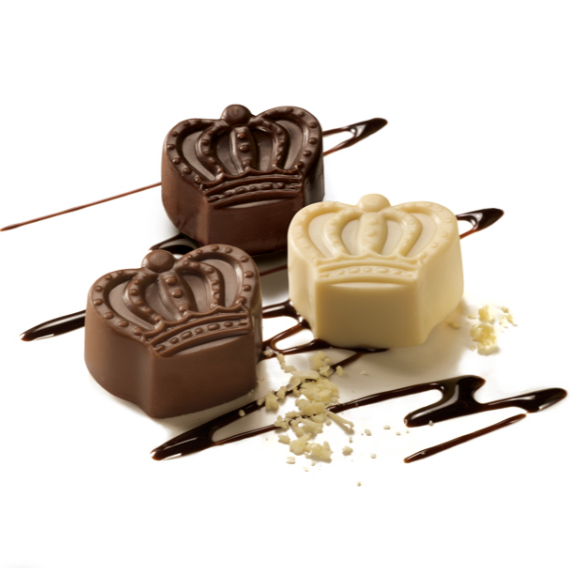 Havanna Coronitas 70% Cacao Milk Chocolate Bombones Bites Dark & White Chocolate Bites Filled with Dulce de Leche - Gift Box, 254 g / 8.95 oz (20 units)