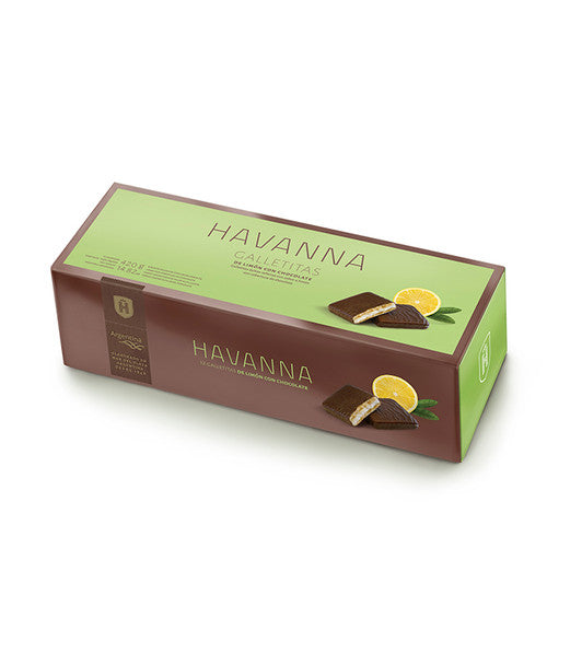 Havanna Lemon Cookies Covered with Black Chocolate 420 g / 14.8 oz